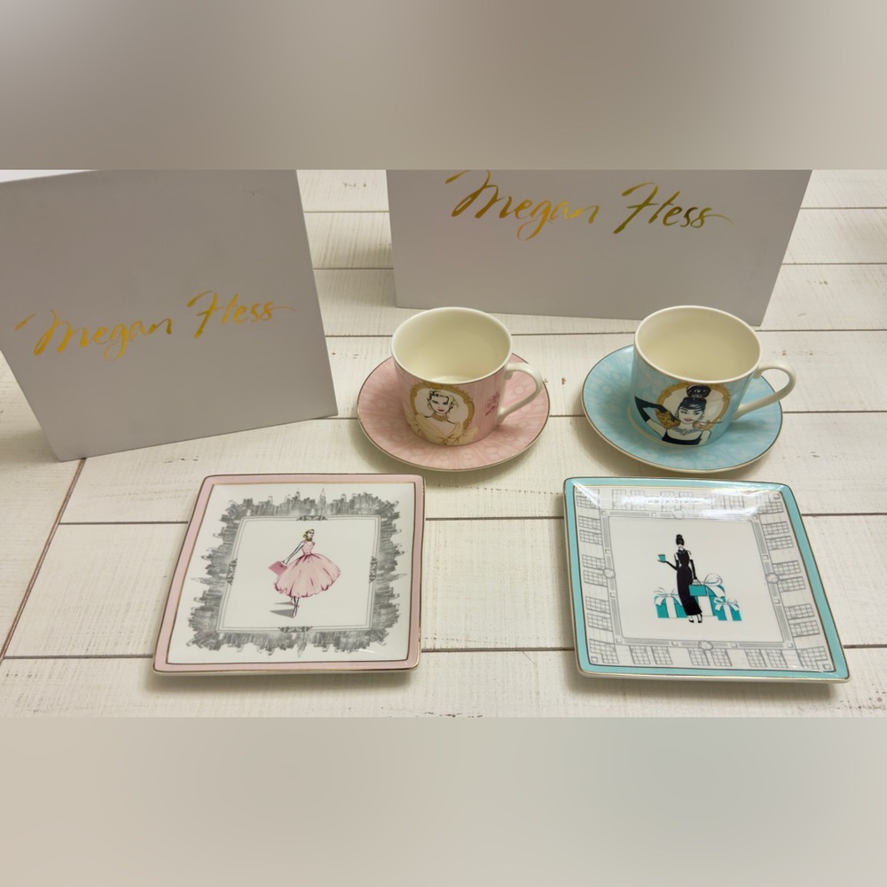 Grace Kelly Tea Cup Gift Set By Megan Hess - Picture 9 of 9